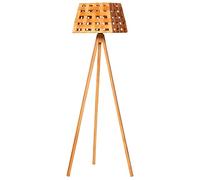 WELL HOME MOBILIARIO & DECORACIÓN Lampe à pied 143 cm. Teka naturel, type E 27 Max 45-60 W