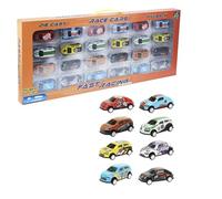 WELL HOME MOBILIARIO & DECORACIÓN- Lot de 24 Voitures de 7,5 cm avec 8 Motifs différents, WH14575, Multicolore, 62x4,5x27,5 cm