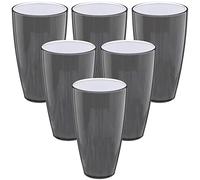 WELL HOME MOBILIARIO & DECORACIÓN Lot de 6 verres gris WellHome.