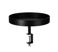 WELL HOME MOBILIARIO & DECORACIÓN Plateau Rond en métal Peint en Noir - Ø 36 cm, Profondeur 5 cm - avec vis de Fixation