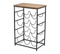 WELL HOME MOBILIARIO & DECORACIÓN Porte-Bouteilles Compact et léger de 40 x 26 x 60 cm - Organisateur élégant pour Exposer des Bouteilles