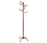 WELL HOME MOBILIARIO & DECORACIÓN Porte-manteau arbre métallique rouge avec 8 cintres, 50 x 50 x 183 cm