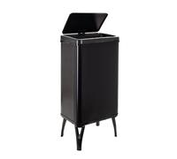 WELL HOME MOBILIARIO & DECORACIÓN Poubelle intelligente avec ouverture automatique ou contact manuel de 50 l, 35,5 x 26 x 83,5 cm, couleur noire.