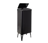 WELL HOME MOBILIARIO & DECORACIÓN Poubelle intelligente avec ouverture automatique ou contact manuel de 60 l, 35,5 x 26 x 95,5 cm, couleur noire.