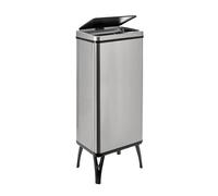 WELL HOME MOBILIARIO & DECORACIÓN Poubelle intelligente avec ouverture automatique ou contact manuel de 60 l, 35,5 x 26 x 95,5 cm, couleur grise.