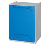 WELL HOME MOBILIARIO & DECORACIÓN Poubelle recyclage en polypropylène de couleur bleue, réservoir 20 l