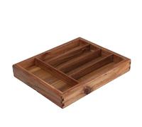 WELL HOME MOBILIARIO & DECORACIÓN Range-couverts en bois d'acacia extensible, élégant et fonctionnel