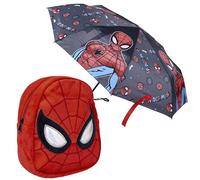 WELL HOME MOBILIARIO & DECORACIÓN Spiderman, Sac à Dos + Parapluie pour Enfant Garçon, Multicolore, Estándar