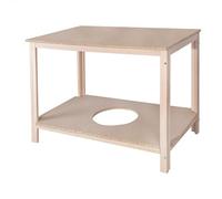 WELL HOME MOBILIARIO & DECORACIÓN Table civière en Bois de hêtre, Finition sans Vernis, 130 x 65 x 75 cm