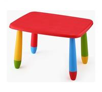 WELL HOME MOBILIARIO & DECORACIÓN Table enfant rectangulaire rouge, en plastique, L:73 cm x P:58 cm x H:48 cm