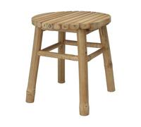 WELL HOME MOBILIARIO & DECORACIÓN Tabouret en Bambou Naturel : Robuste et Polyvalent, capacité de Charge de 110 kg,