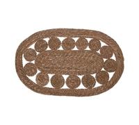 WELL HOME MOBILIARIO & DECORACIÓN Tapis Ovale en Feuille de totora 80 x 50 cm