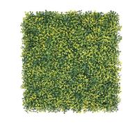 Well Home Panneau de haie Vertical Artificiel pour décoration intérieure et extérieure Motif Feuilles Vertes Design Moderne 100 x 100 cm