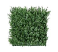 Well Home Panneau de haie Vertical pour décoration intérieure et extérieure Cèdre Vert 100 x 100 cm