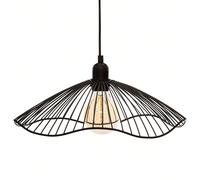 Well Home - Plafonnier suspendu - Abat-jour en métal 34 cm - Moderne et élégant La suspension en métal noir est un complément moderne et élégant à n'importe quel espace. D'un diamètre de 34 cm et d'un