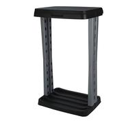 Well Home Porte-sacs poubelle 60 l Anthracite 100% recyclable 43 x 31 x 9,5 cm