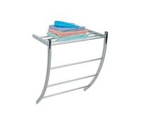 Well Home Porte-Serviettes en Acier chromé et 3 étagères avec étagère 49 x 23 x 38 cm