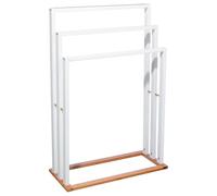 Well Home - Porte-Serviettes sur Pied en Bambou Blanc