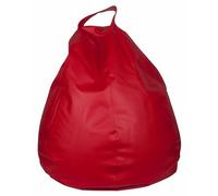 Well Home Pouf Grand Format Poire 100 x 70 cm Rouge Siège rembourré et Confortable