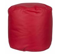 Well Home Pouf Rond Ø40 x 38 cm Rouge Siège rembourré et Confortable