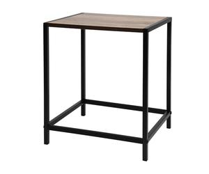 Well Home Table d'appoint en Fer et MDF 32,5 x 28 x 37,5 cm