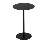 Well Home Table d'appoint Ronde en Fer de Couleur Noire 35 x 35 x 53 cm