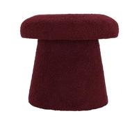 Well Home Tabouret Champignon 'Teddy' Bordeaux Ø43 x 38 cm