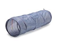 Well Home Tunnel pour Chat Pliable 90 x 28 x 28 cm Gris