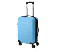 Well Home Valise 32 L Bleue ABS, 19" avec Cadenas Combinaison Roues Noires 55 x 35 x 21,5 cm