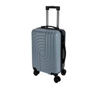 Well Home Valise 38 L Double Couleur Bleu Clair et Gris Clair ABS, 55 x 33 x 21 cm, 20" avec Verrouillage à Combinaison et Roues pivotantes