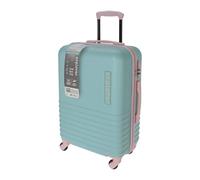 Well Home - Valise abs 4 Roues Menthe et Rose 33,5x22x53cm