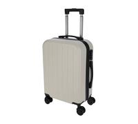 Well Home Valise Blanche 38 L ABS, 55 x 33 x 21 cm, 20" avec Verrouillage à Combinaison et Roues Noires