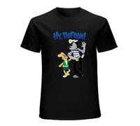 Well Just You Wait Nu Pogodi TV Series 1986 T-Shirt Black Unisex Mens Tees 3XL