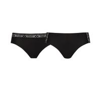 WELL Lot de 2 Slips Duo Florentin en Dentelle Florale - Noir - 36/38