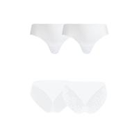 WELL Lot de 2 Slips Duo Magique en Modal - Blanc - 44/46