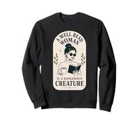 Well Read Woman Booklover Reader Bibliophile Reading Sweatshirt