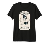 Well Read Woman Booklover Reader Bibliophile Reading T-Shirt Haut de Gamme