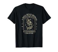 Well-Read Woman Dangerous Creature Celestial Book Aesthetic T-Shirt