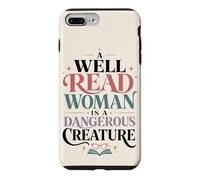 Well Read Woman Reader Citation Amoureuse de Livre féministe Coque pour iPhone 7 Plus/8 Plus