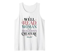 Well Read Woman Reader Citation Amoureuse de Livre féministe Débardeur