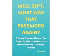 WELL SH*T, WHAT WAS THAT PASSWORD AGAIN: A Funny Password Keeper for Forgetful Adults, Seniors, and Technologically Challenged Humans