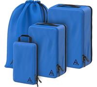 Well Traveled Lot de 8/4 cubes d'emballage de compression de luxe pour voyage - Optimisez l'espace dans les bagages avec le design breveté HybridMax à double capacité, cubes d'emballage compressibles