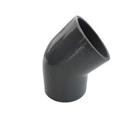 well2wellness Angle Coude Raccord en PVC 45 ° 63 mm - accessoire pour tuyaux