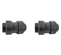 Well2wellness Lot de 2 clapets anti-retour coniques en PVC 50 mm