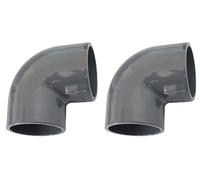 well2wellness PVC Angle Coude Raccord en PVC 90 ° 50 mm - accessoire pour tuyaux - 2 pièces