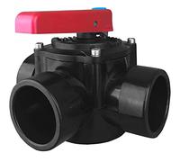 Well2wellness PVC Robinet à tournant cylindrique à 3 voies 50mm -