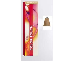 Wella - 8/03 Blond Clair Intense Naturel Doré Couleur Tactile Sans Ammoniaque - Ligne Pure Naturals