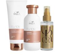 Wella Professionals Fusion Shampoing, Après-Shampoing et Masque Réparation Intense pour Cheveux Abîmés jusqu'à 95% plus Résistants à la Casse