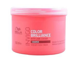 Wella Professionals Invigo Color Brilliance Masque capillaire pour cheveux épais, soin professionnel pour cheveux colorés, 500 ml