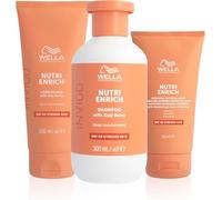 Wella Professionals Invigo Nutri Enrich Shampoing, Après-shampoing et masque, nourrissant avec de l'acide oléique et baies de Goji - Restaure les cheveux secs et abîmés 300ml + 200ml + 150ml